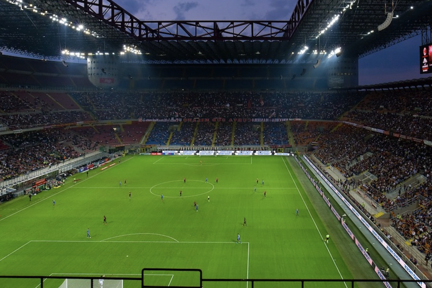 Domovský stadion týmu, ikonické San Siro,